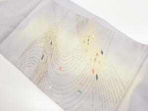 曲線模様刺繍名古屋帯